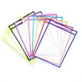 thumbnail image 2 of Ounissouiy 10 hojas de bolsillos con bolígrafos para el trabajo escolar, protectores de papel para escribir, páginas, mangas, accesorios para el Almacenamiento y organización del hogar, 2 of 6