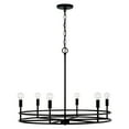 thumbnail image 5 of Capital Lighting 448761 Fuller 6 Light 28" Wide Ring Chandelier - Black, 5 of 7