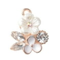 thumbnail image 3 of Abbracc 10Pcs Rhinestone Flower Pearl Buttons Flatback Charms DIY Phone, 3 of 9
