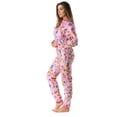 thumbnail image 2 of Just Love Printed Flannel Adult Onesie Pajamas 95813-1C-L (Peace Love, Large), 2 of 3