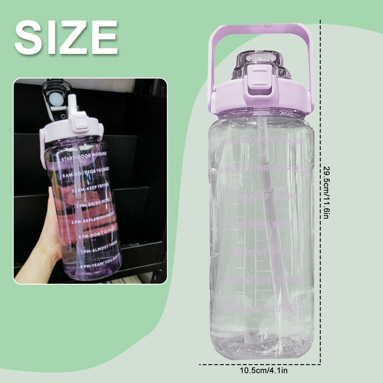 ONTA Collapsible Large Water Bottle - BPA Free Silicone Reusable Flat Water  Cup with Straw Paracord Handle Airplane Travel Essential Flask Lightweight  Leakproof Gym Running Hiking 67.7oz Pink 