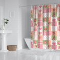 thumbnail image 2 of Pioneer Flower Floral Print Pattern Shower Curtain 72"x84", Bathroom Decorative Shower Curtain Set with 12 Hooks, Waterproof Washable, 2 of 6