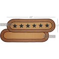 thumbnail image 2 of Americana Primitive Tabletop & Kitchen - Potomac Tan Stencil Stars Jute, 2 of 2