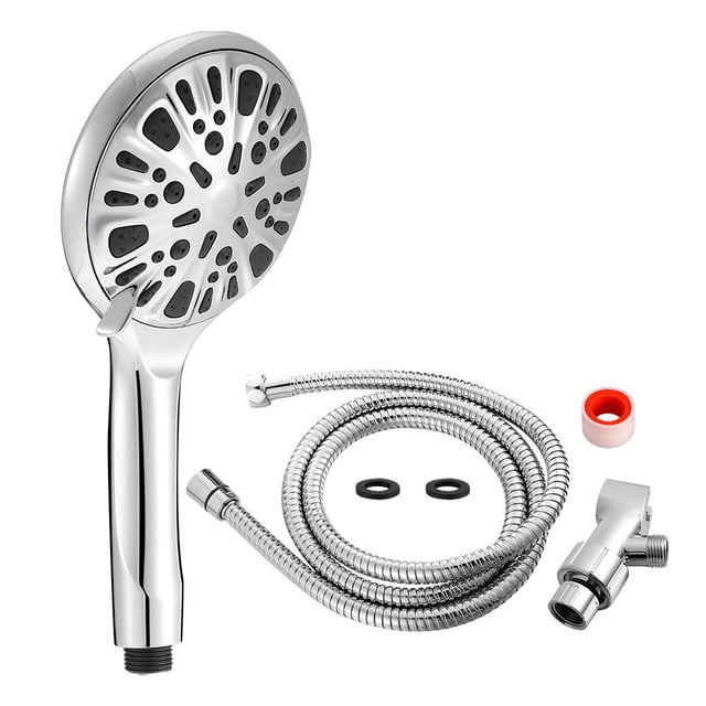 Cabezal de ducha Cabezal de ducha de mano ajustable de 9 velocidades Cabezal de baño de alta presión Rociador de agua de plástico, Tipo 2 sidaley HA006626-02B