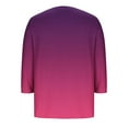 thumbnail image 5 of Neewe Plus Size Tops for Womens 3/4 Sleeve Casual T Shirts Loose Fit Tunic Blouse, 5 of 5