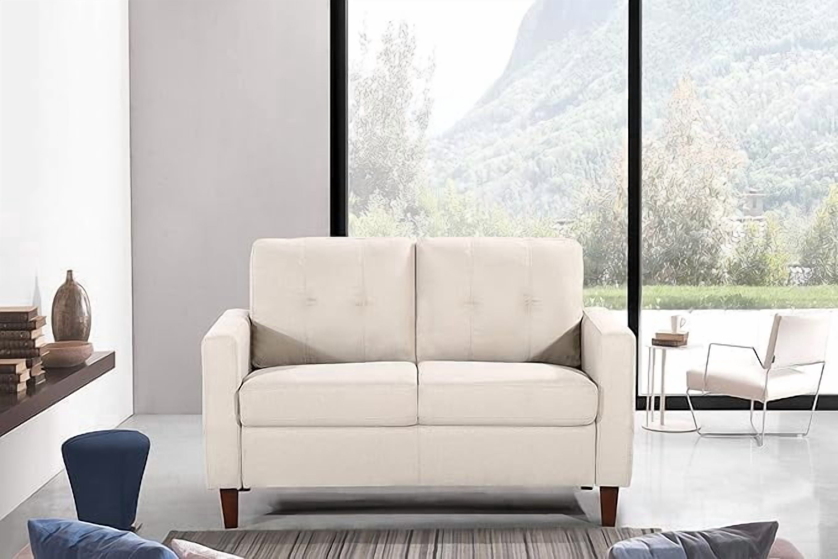 US Pride Linen Upholstered 54.53'' Loveseat