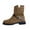 Brown, variant on Oyedens Mid Calf Boots for Women Vintage Casual Suede Wide Riding Combat Boots Winter Fall Ankle Booties