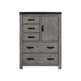 thumbnail image 2 of Picket House Furnishings Montauk Solid Wood 5-Drawer Gentleman's Chest in Gray, 2 of 11
