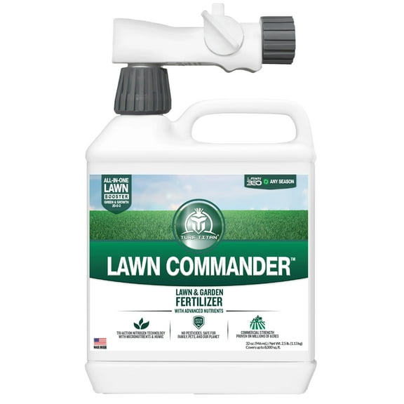 Turf Titan Lawn Commander, Hose End Lawn Fertilizer for Lawn Care, 32 oz