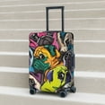 thumbnail image 6 of Hirioo Colorful Pug for Elasticity Suitcase Cover (No luggage Included) Durable Luggage Protector Fits 18-32 Inch Luggage-Medium, 6 of 7