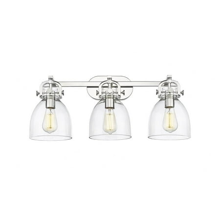 

Innovations Lighting - Newton Bell - 3 Light Bath Vanity In Industrial