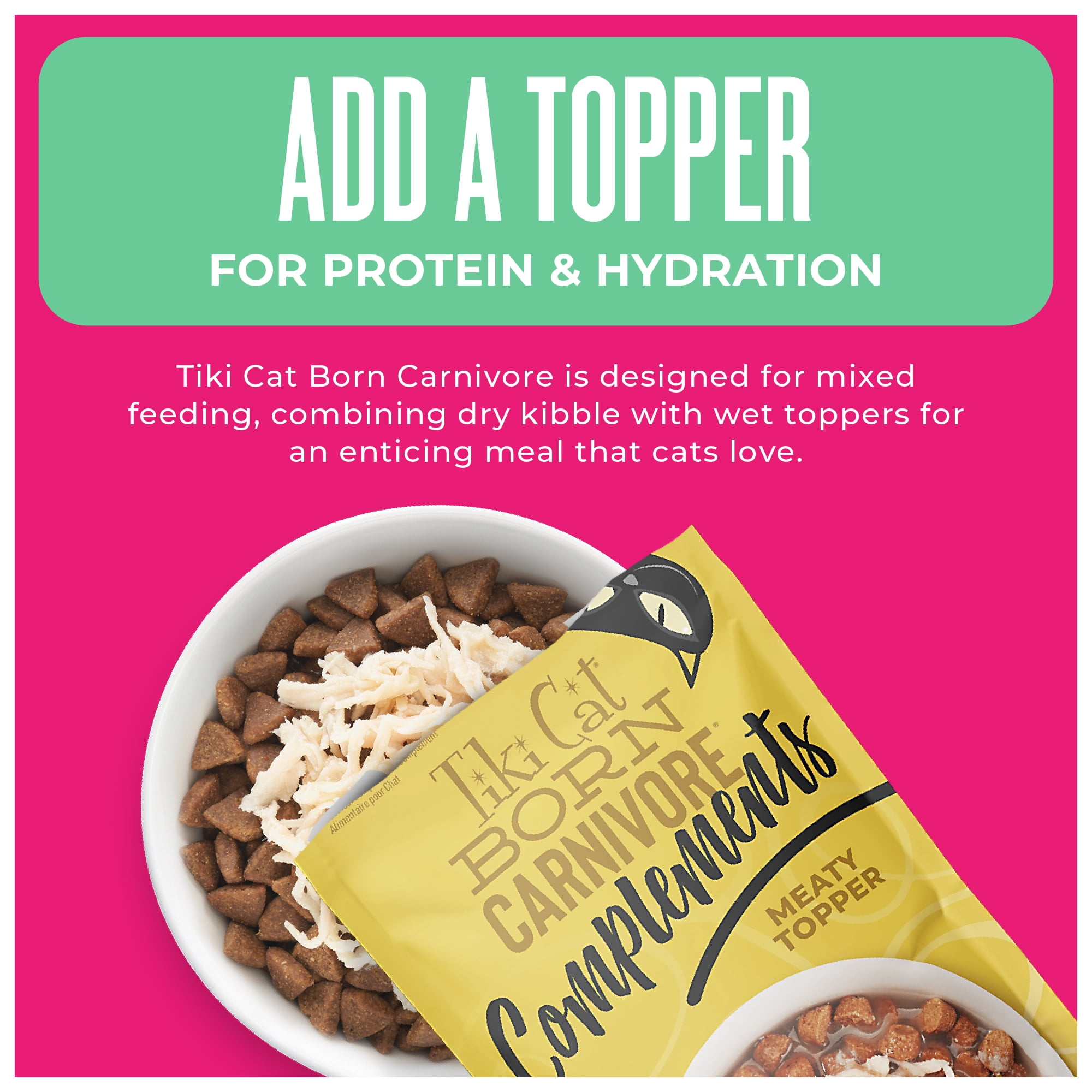 Tiki Cat Born Carnivore Wet Cat Food, Tuna & Seabass Recipe in Tuna Broth, 2.4 oz. Can