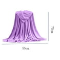 thumbnail image 4 of ZKCCNUK Towels for Bathroom Flannel Bath Towel Blanket Coral Fleece Blanket Farai Fleece Blanket Plain Flannel Blanket Yoga Blanket Coral Fleece Blanket 29.5" x 21.7", 4 of 5
