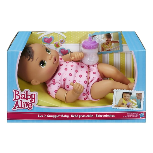 Baby Alive Luv n Snuggle Baby Brunette - Walmart.com