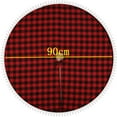 thumbnail image 2 of Faldas De Árbol De Navidad A Cuadros Rojas Y Negras, Adornos Navideños, Falda De Árbol A Cuadros, Alfombra Para Puertas, Centros Comerciales, Hoteles 90/120Cm, Kearding HA043954-01, 2 of 6