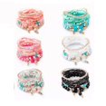 thumbnail image 1 of 6 Juegos Pulseras Bohemias Apilables De Cuentas Para Mujer colores, 1 of 5