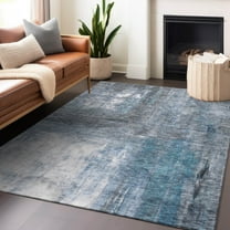 Addison Rugs Chantille Indoor/Outdoor Transitional Modern Blue Washable Rectangle Rug, 9' x 12'
