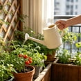 thumbnail image 2 of 2L Long Mouth Watering Can with Needle Nozzle for Houseplants & Gardening – Durable Plastic, Comfortable Grip, Ideal for Potted Plants, Balcony & Indoor Gardening,Beige, 2 of 6