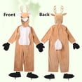thumbnail image 5 of 3-9T Boys Girls Reindeer Christmas Costume Animal Onesie Pajama Xmas Outfit, 5 of 6