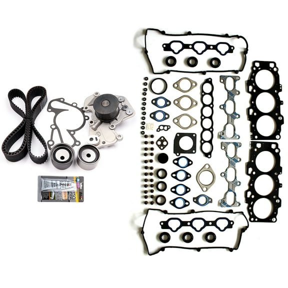 ECCPP Timing Belt Water Pump Kit and Head Gasket Sets,Automotive Replacement parts Fits 04-09 for Hyundai Sonata Tiburon for Kia Optima 2.7L 24v DOHC G6BA Fits select: 2004 HYUNDAI SANTA FE GLS/LX