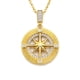 thumbnail image 1 of MOON & SELF Collar Ruta Estelar Laminado Oro 18k con Pavé de Cristales, 1 of 5