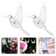 thumbnail image 3 of 20 piezas decoración de colibrí, colgante de adorno de colibrí acrílico transparente, decoración de pájaro encantador, 3 of 4