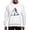White, variant on - Skeleton Playing Hockey Facing - Pullover Hoodie, Hooded Sweatshirt