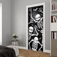 thumbnail image 2 of Skeleton Halloween Door Cover, Halloween Decorations, It's Spooky Season Witches QNK857D - 30" x 80", 2 of 5