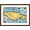 Brown Frame, variant on Art.com Map of Jamaica Art Print, 18" x 12"