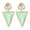 Green, variant on OIDEA Geometric Enamel Triangle Earrings for Women, Boho Preppy Stainless Steel Acrylic Shell Dangle Drop Earrings for Everyday Wear