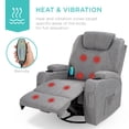 thumbnail image 2 of Best Choice Products Executive Swivel Massage Recliner Chair w/ Remote Control, 5 Modes, 2 Cup Holders - Gray, 2 of 7