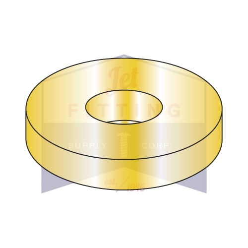 #6 SAE Thru Hard Washers | Steel | Zinc Yellow (Quantity: 5000)