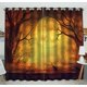 thumbnail image 1 of ABPHQTO Cortina opaca con ojales para mesa de madera con luna llena y bosque espeluznante de Halloween, cortinas para oscurecer la habitación, 130x210 cm (dos piezas), 1 of 1