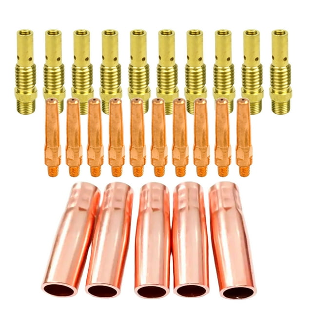 25 PCS MIG/MAG Welding Welding Accessories KR200A Protective Nozzle For Double Pass Welding Machine Conductive Nozzle Connecting Rod Cmmt12038 110 in 1 Precision Screwdriver First Apartment