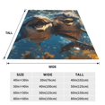 thumbnail image 3 of Bingfone Playful Dolphins Underwater Print Flannel Fleece Blanket Throw Blanket for Bed,Sofa,Couch,Travel,Camping(50"x40" ), 3 of 8