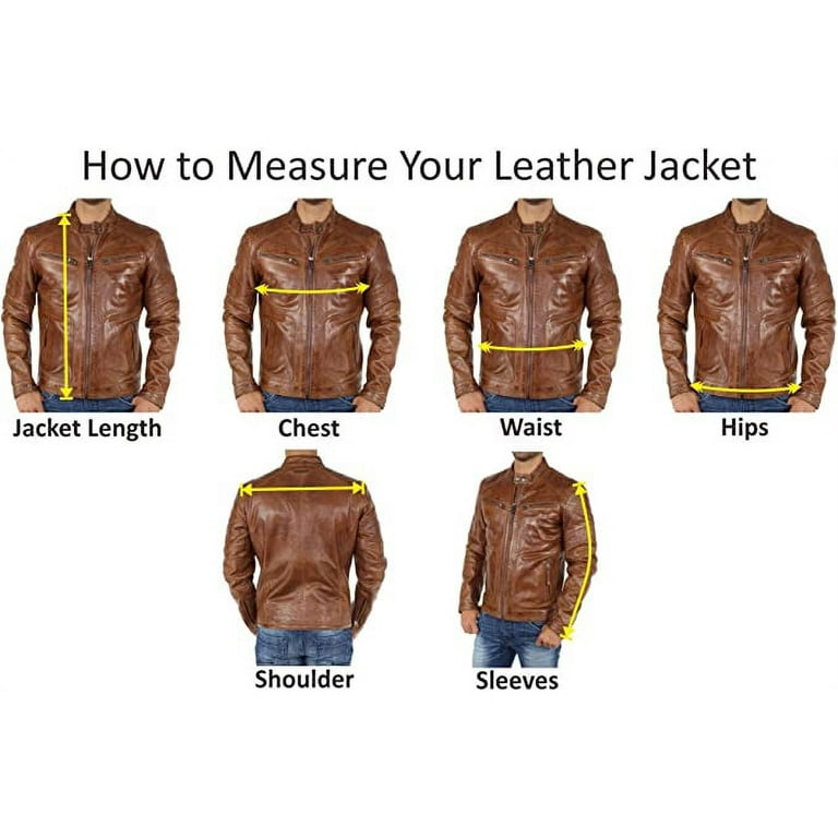 Mens leather jacket size xs outlet