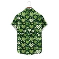 thumbnail image 6 of Blczomt St. Patrick's Day Big and Tall Shirts for Men Button Down 2026 Shirt Button Up Casual Clover Graphic Tee Tops, 6 of 6