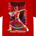 thumbnail image 2 of Power Rangers Red Ranger Pose Crew Neck Short Sleeve Red Men's T-shirt-XXL, 2 of 3
