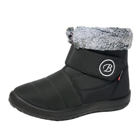 

Women Snow Boots Winter Shoes with Fur Lined Warm Slip On Boots for Women Comfortable Outdoor Anti Slip Shoes