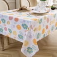 thumbnail image 6 of Easter Eggs Tablecloth,Bunny Colorful Eggs Printed Table Clothes Rectangle,Spill Proof Washable Reusable Table Cover Dining Decorative for Spring Holiday Home Party 60x102 Inch, 6 of 6