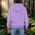 thumbnail image 5 of Women's Fleece Lined Pullover Hoodie Long Sleeve Oversized Winter Hooded Sweatshirt XL, 5 of 5