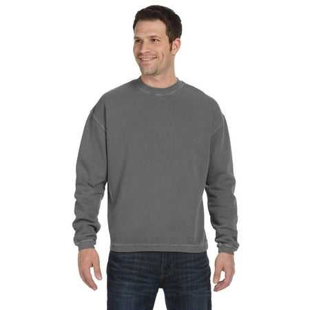 - 11 oz. Pigment-Dyed Ringspun Cotton Fleece Crew