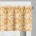 thumbnail image 5 of Ambesonne Vintage Valance & Curtain, Orangish Flowers Leaves, 55"x30", Dark Yellow and Pale Orange, 5 of 7