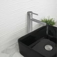 thumbnail image 2 of Stylish Single-Handle Brushed Stainless Steel Vessel Bathroom Faucet Height 11⅝" B-123S, 2 of 12