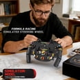 thumbnail image 6 of Ylutex F1 Racing Simulator Steering Wheel Building Block Set, Mechanical Formula Sim Cars Driving Collectible Model Kit with Moving Parts & Phone Holder (833PCS), 6 of 8