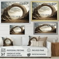 thumbnail image 4 of Designart "Surrealism in Grey Cosmic Canyon" Landscapes Framed Wall Art - Traditional Grey Surrealism Landscape Entryway Framed Wall Art, 4 of 6