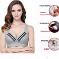 thumbnail image 3 of EECOO Maternity Nursing Bra Women's Breastfeeding Cotton Bra, Black, 3 of 10