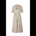 thumbnail image 1 of Vestido de Rayas Caqui L, 1 of 4
