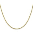 thumbnail image 2 of 10k Yellow Gold 2.2mm Lightweight Diamond Cut Rope with Lobster Lock Chain - 16", 2 of 8