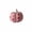 🍒 Pink_Base#347, variant on Ceramic Pumpkin Decor with Glossy Burgundy Heart Print, Hand-Painted Fall Tabletop Ornament, Tiered Tray and Mantel Accent for Romantic Home Display